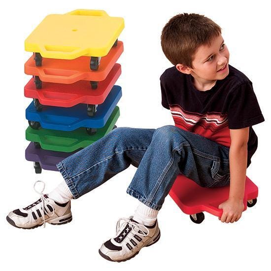 Image for FlagHouse Safety Grip Scooter, 12 x 12 Inches, Blue from School Specialty